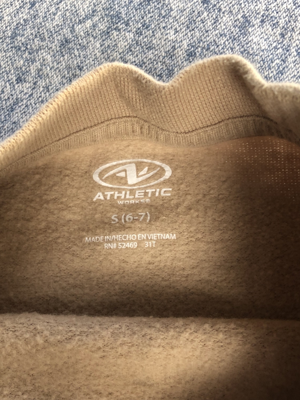 2/10$ Disneyland California Kids' Tan Crewneck Sweatshirt - Ghost Mickey Graphic - Picture 3 of 4